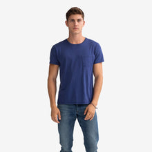 Load image into Gallery viewer, Men's Garment Wash Pocket Crew Neck T-Shirt