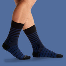 Load image into Gallery viewer, Men's Stripe Dress Calf Socks