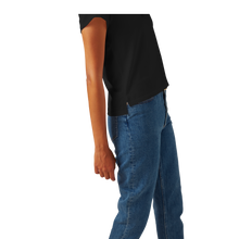 Load image into Gallery viewer, Women's Pima Cotton Slight Crop Crew Neck T-Shirt