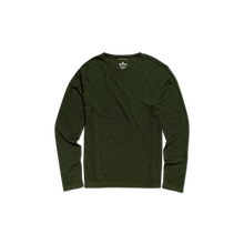 Load image into Gallery viewer, Men's Merino Wool Crew Neck Long Sleeve T-Shirt