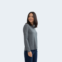 Load image into Gallery viewer, Women's Merino Wool Crew Neck Long Sleeve T-Shirt