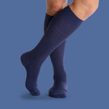 Load image into Gallery viewer, Men's Ribbed Dress Over the Calf Sock 8-Pack