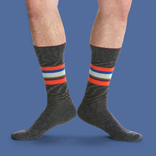 Load image into Gallery viewer, Men's Stripe Dress Calf Socks