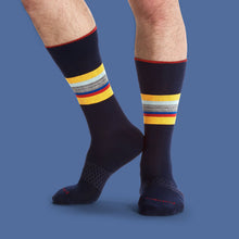 Load image into Gallery viewer, Men's Stripe Dress Calf Socks