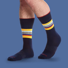 Load image into Gallery viewer, Men's Stripe Dress Calf Socks