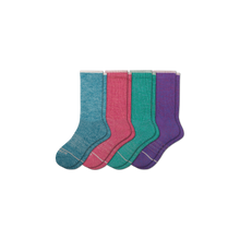 Load image into Gallery viewer, Women's Merino Wool Calf Sock 4-Pack