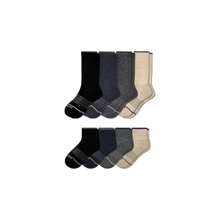 Load image into Gallery viewer, Men's Merino Wool Calf & Quarter Sock 8-Pack