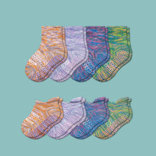 Load image into Gallery viewer, Toddler Space Dye Gripper Calf & Ankle Sock 8-Pack