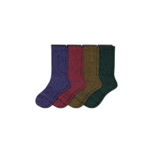 Load image into Gallery viewer, Women's Merino Wool Calf Sock 4-Pack