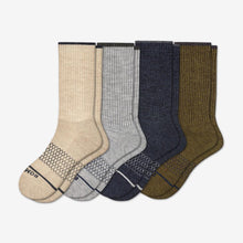 Load image into Gallery viewer, Men's Merino Wool Calf Sock 4-Pack