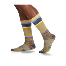 Load image into Gallery viewer, Men's Brush Stripe Calf Sock 4-Pack