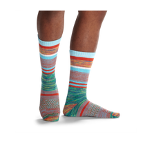 Load image into Gallery viewer, Men's Brush Stripe Calf Sock 4-Pack