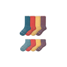 Load image into Gallery viewer, Men's Merino Wool Calf & Quarter Sock 8-Pack