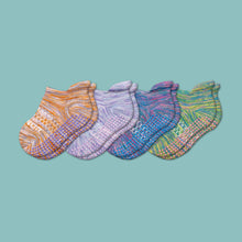 Load image into Gallery viewer, Toddler Space Dye Gripper Ankle Sock 4-Pack