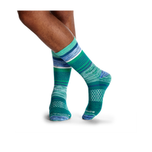 Load image into Gallery viewer, Men's Brush Stripe Calf Sock 4-Pack