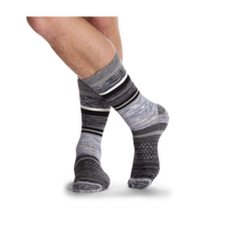 Load image into Gallery viewer, Men's Brush Stripe Calf Sock 4-Pack