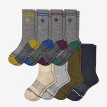 Load image into Gallery viewer, Men's Merino Wool Calf Sock 8-Pack