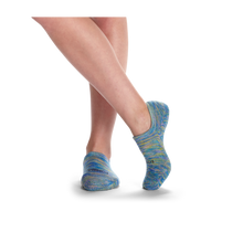 Load image into Gallery viewer, Women's Sparkle Space Dye Cushioned No Show Socks