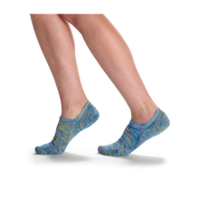 Load image into Gallery viewer, Women's Sparkle Space Dye Cushioned No Show Socks