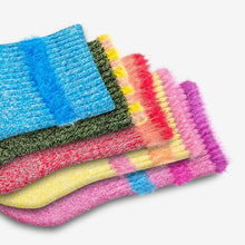 Load image into Gallery viewer, Toddler Sesame Street Fuzzy Calf Sock 4-Pack