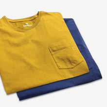 Load image into Gallery viewer, Men's Garment Wash Pocket Crew Neck T-Shirt