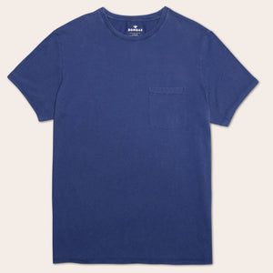 Men's Garment Wash Pocket Crew Neck T-Shirt
