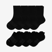 Load image into Gallery viewer, Youth Solids Calf &amp; Ankle Sock 8-Pack
