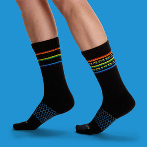 Double Rainbow Calf Socks