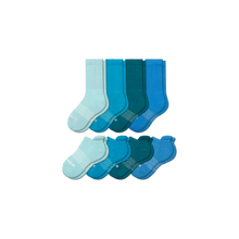 Load image into Gallery viewer, Youth Solids Calf &amp; Ankle Sock 8-Pack
