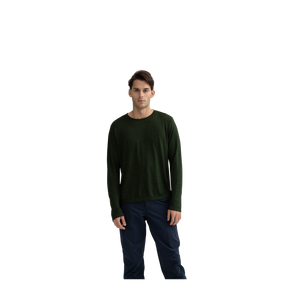 Men's Merino Wool Crew Neck Long Sleeve T-Shirt