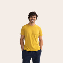 Load image into Gallery viewer, Men&#39;s Garment Wash Pocket Crew Neck T-Shirt
