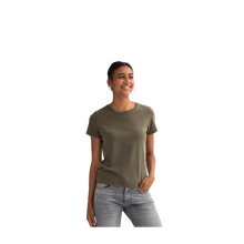 Load image into Gallery viewer, Women&#39;s Garment Wash Crew Neck T-Shirt
