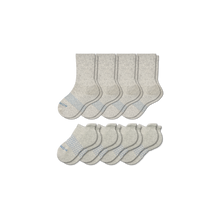 Load image into Gallery viewer, Youth Solids Calf &amp; Ankle Sock 8-Pack
