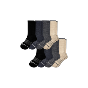 Men's Merino Wool Calf Sock 8-Pack