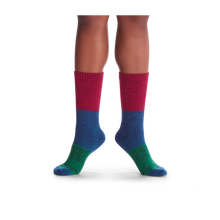 Load image into Gallery viewer, Women&#39;s Merino Tri-Block Calf Sock Gift Box
