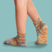 Load image into Gallery viewer, Toddler Space Dye Gripper Calf Sock 8-Pack
