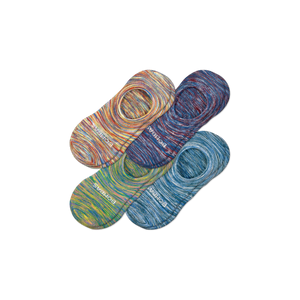 Men's Space Dye Cushioned No Show Sock 4-Pack