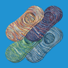 Load image into Gallery viewer, Men&#39;s Space Dye Cushioned No Show Sock 4-Pack

