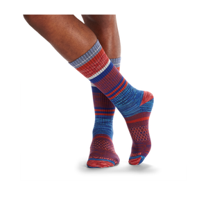 Men's Brush Stripe Calf Sock 4-Pack