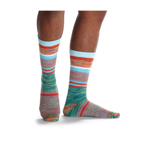 Men's Brush Stripe Calf Sock 4-Pack
