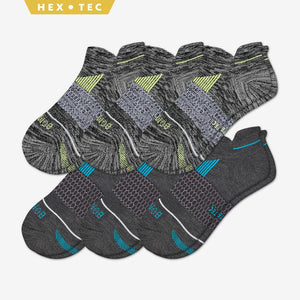 Men's Performance Running Merino Ankle Sock 6-Pack