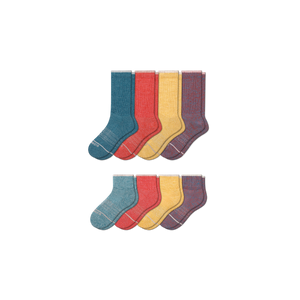 Men's Merino Wool Calf & Quarter Sock 8-Pack