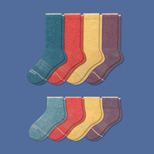 Load image into Gallery viewer, Men&#39;s Merino Wool Calf &amp; Quarter Sock 8-Pack
