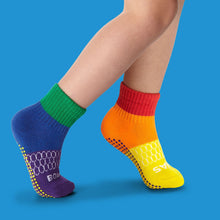 Load image into Gallery viewer, Toddler Pride Gripper Calf Sock 4-Pack
