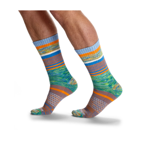 Men's Brush Stripe Calf Sock 4-Pack