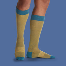 Load image into Gallery viewer, Men’s Micro Stripe Over The Calf Dress Sock 4-Pack
