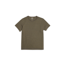 Load image into Gallery viewer, Men&#39;s Pima Cotton Striped Crew Neck T-Shirt
