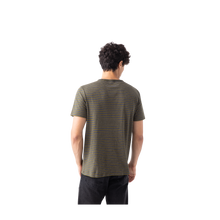 Load image into Gallery viewer, Men&#39;s Pima Cotton Striped Crew Neck T-Shirt
