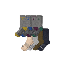 Load image into Gallery viewer, Men&#39;s Merino Wool Calf Sock 8-Pack
