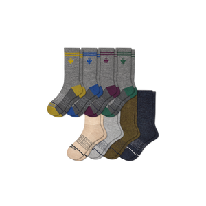 Men's Merino Wool Calf Sock 8-Pack